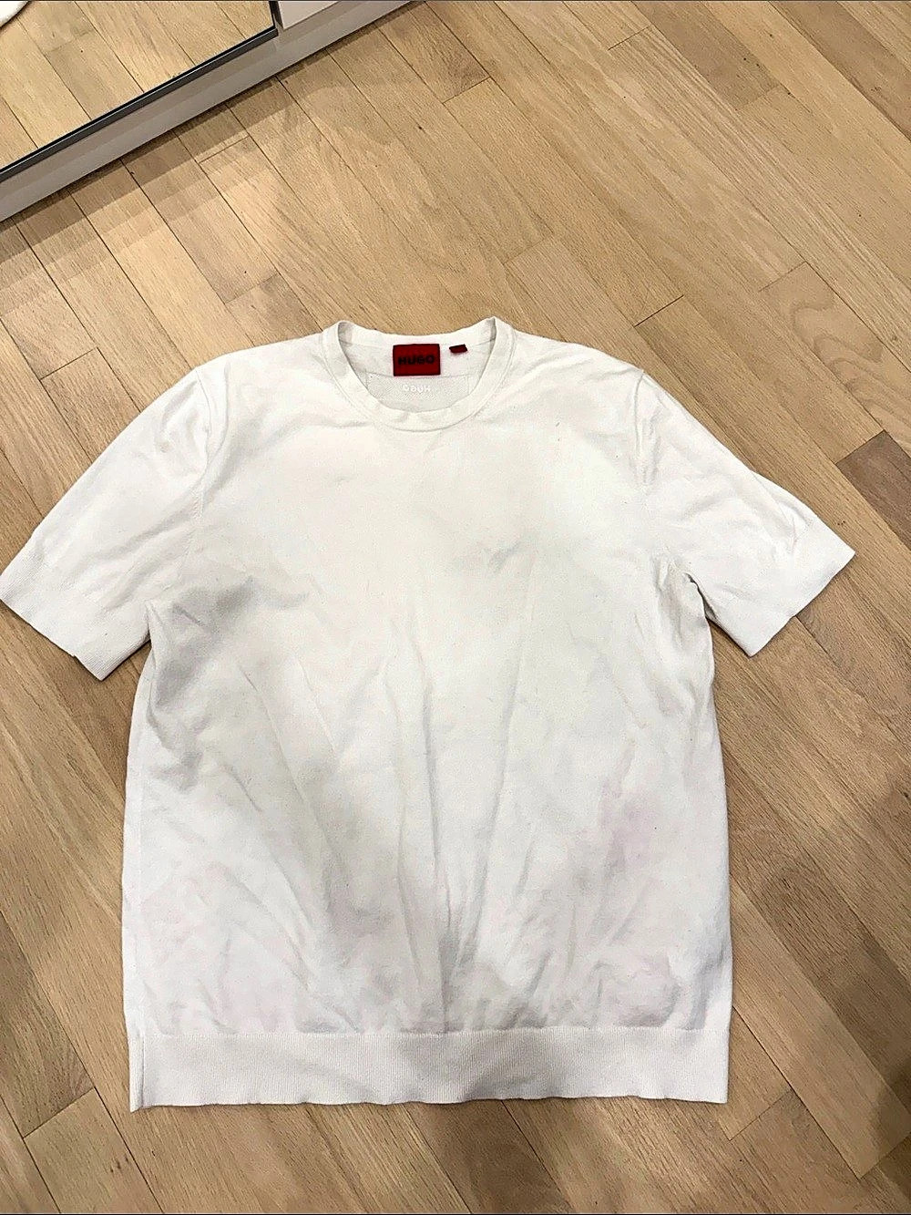 HUGO Men's White Short Sleeve Tee Size XL